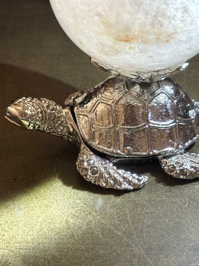 ピンクアゼツライトスフィア　55㎜　アメリカ産（新品未使用）亀の台座つき一点限り