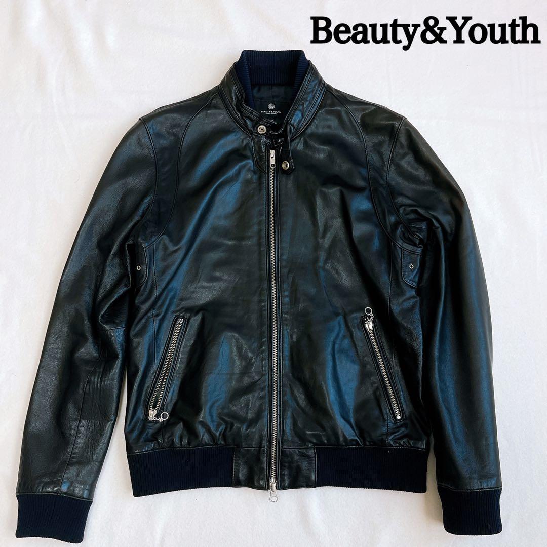 ユナイテッドアローズ シープスキン シングルライダース レザージャケット 羊革
