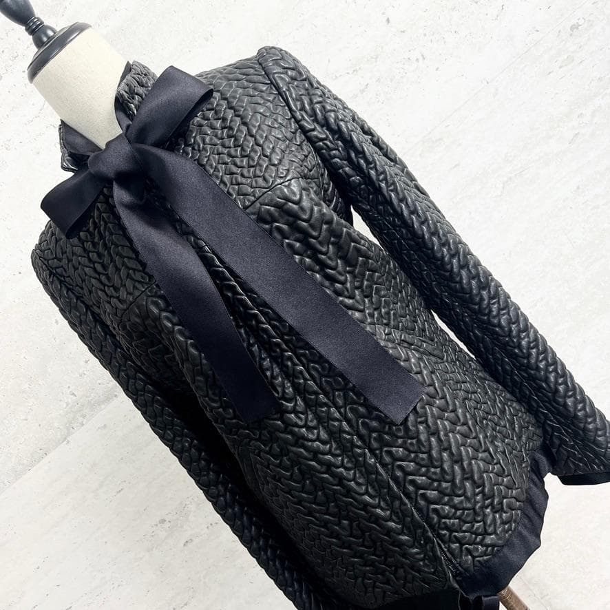 極美品★CHANEL★極レア★本革ラムレザー★リボン★ライダース★ジャケット