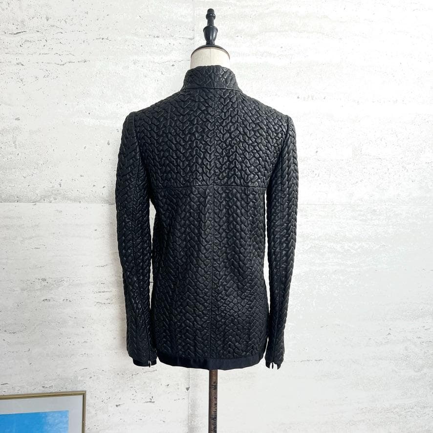 極美品★CHANEL★極レア★本革ラムレザー★リボン★ライダース★ジャケット