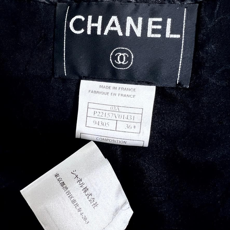 極美品★CHANEL★極レア★本革ラムレザー★リボン★ライダース★ジャケット