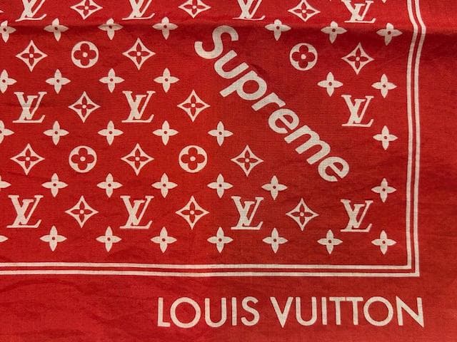 ♪送料無料★Louis Vuitton x Supreme★バンダナ★正規品♪