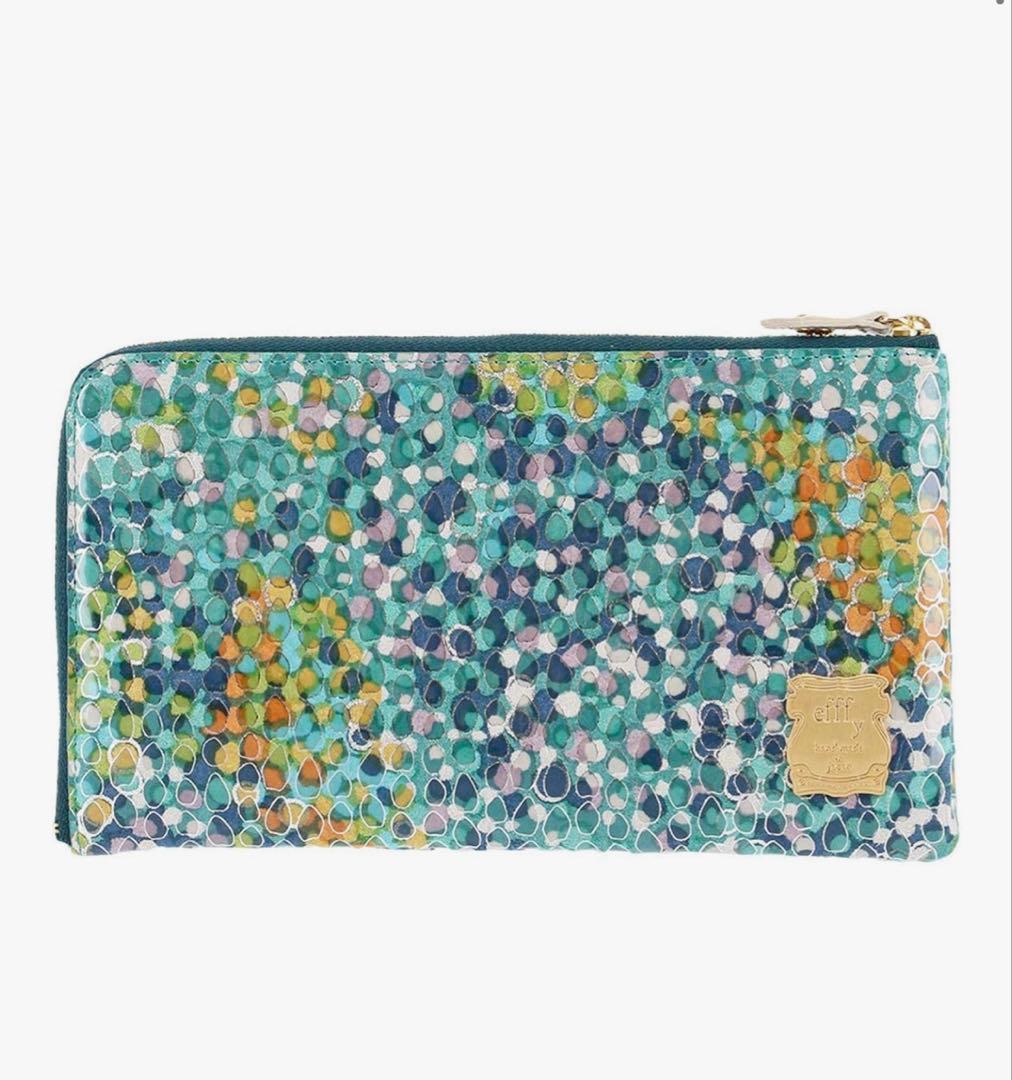 efffy 長財布 L字ファスナー 友禅染 【新品未使用】