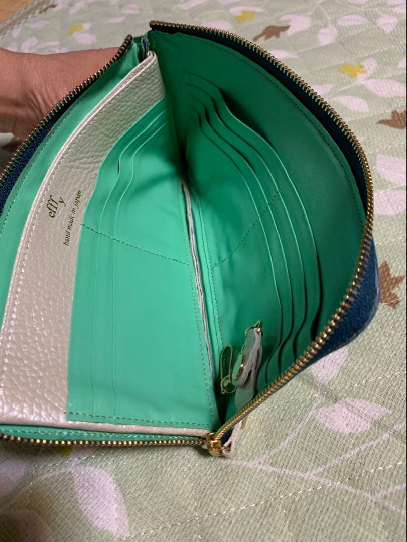 efffy 長財布 L字ファスナー 友禅染 【新品未使用】