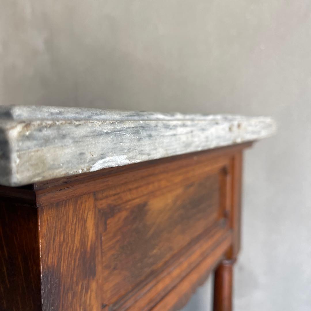 フレンチアンティーク 大理石天板の花台 / プランツスタンド