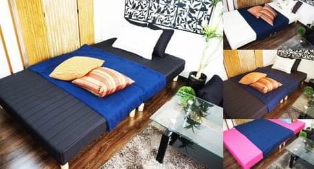 新品！　アウトレット　脚付きマットレスセミダブルベッド