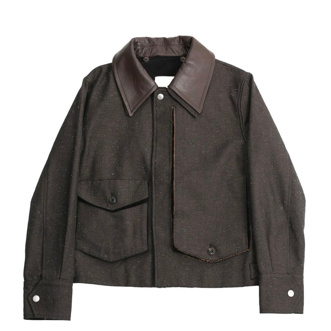 NULLUS 25AW PEELED OFF JACKET BROWN サイズ1