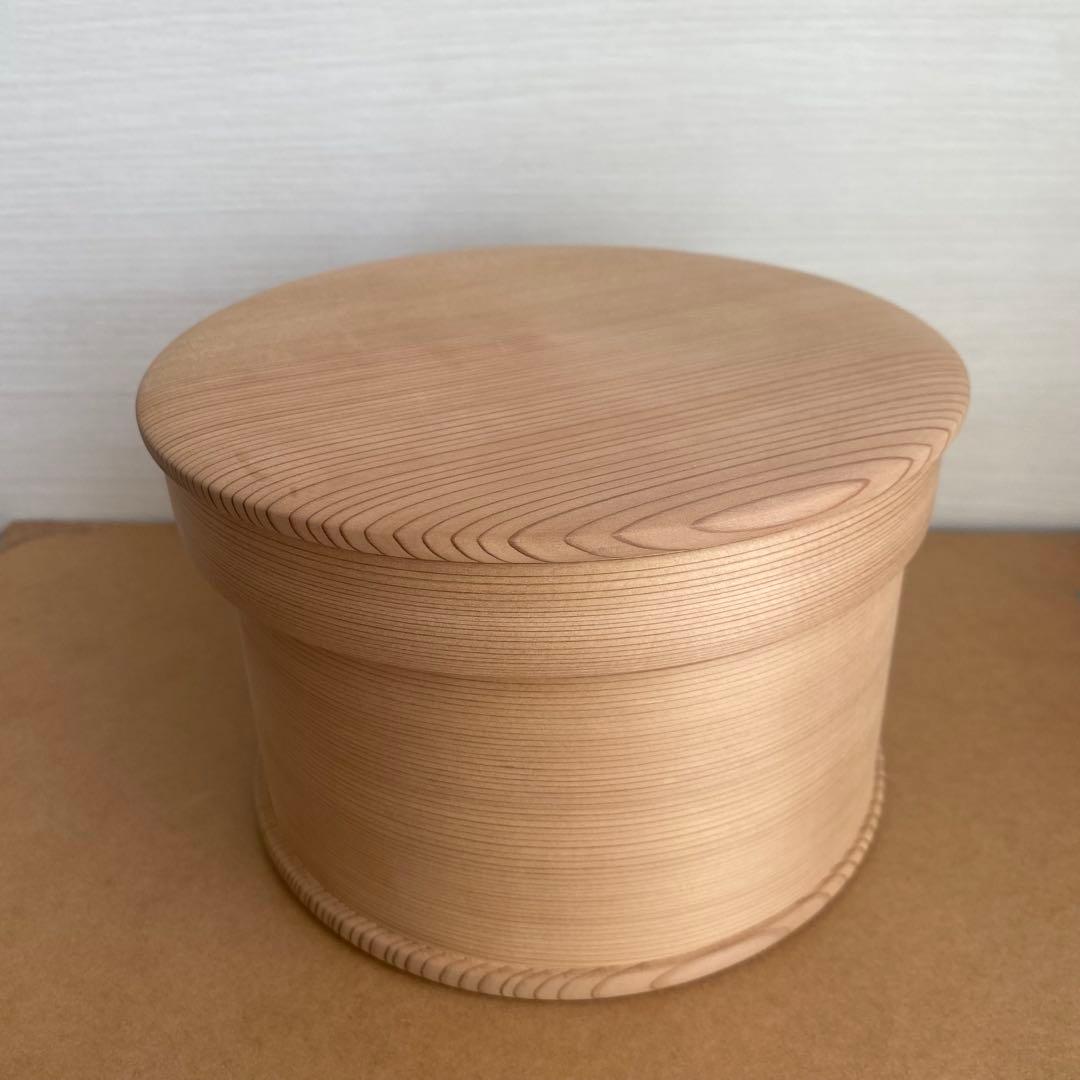 未使用　柴田慶信商店　おひつ　五寸　2合　しゃもじ付