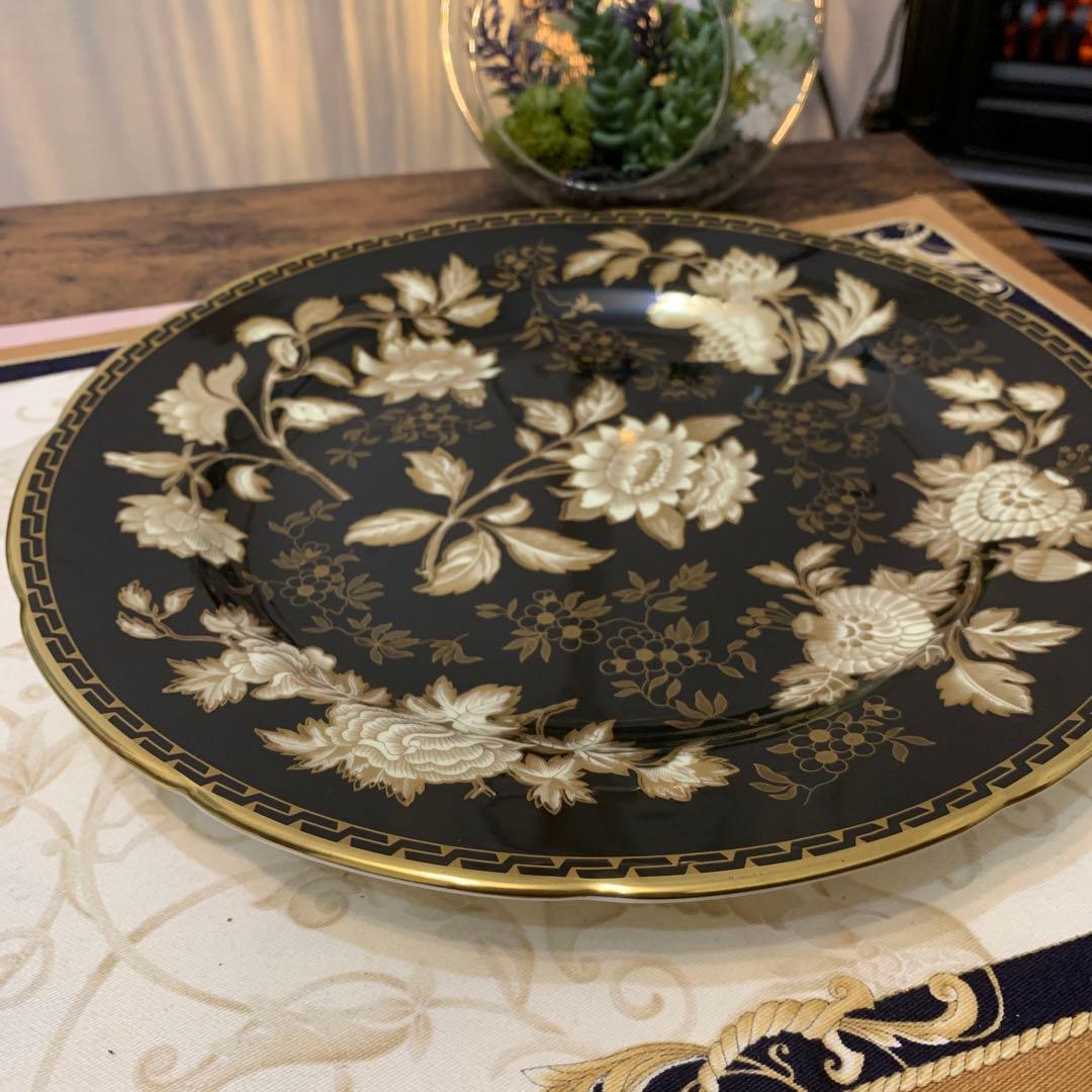 未使用　ウェッジウッド ブラック　トンキン　28cmディナープレート