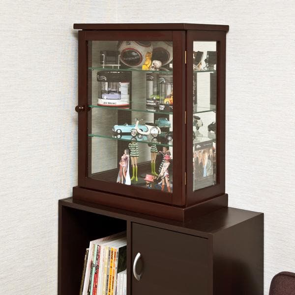 《新品・送料無料》コレクションケース　縦型　DBR/WW