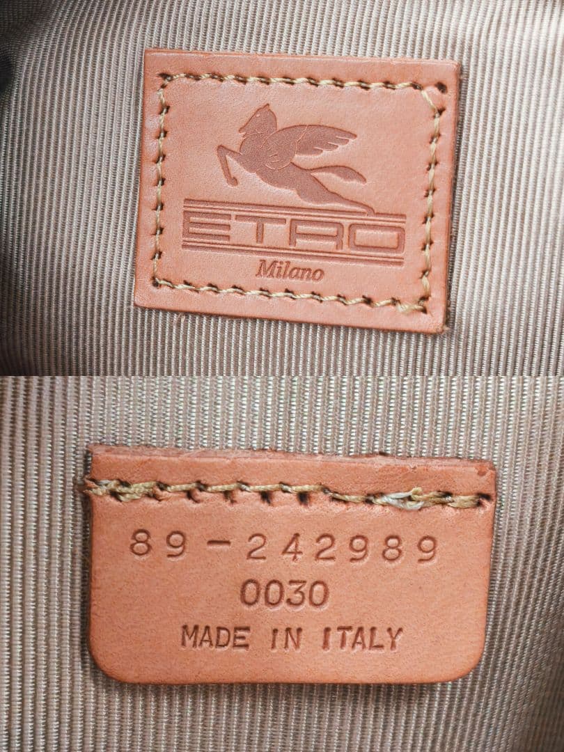 【高級◎ 大容量】エトロ ボストンバッグ ペイズリー イタリア製 肩掛け 正規品