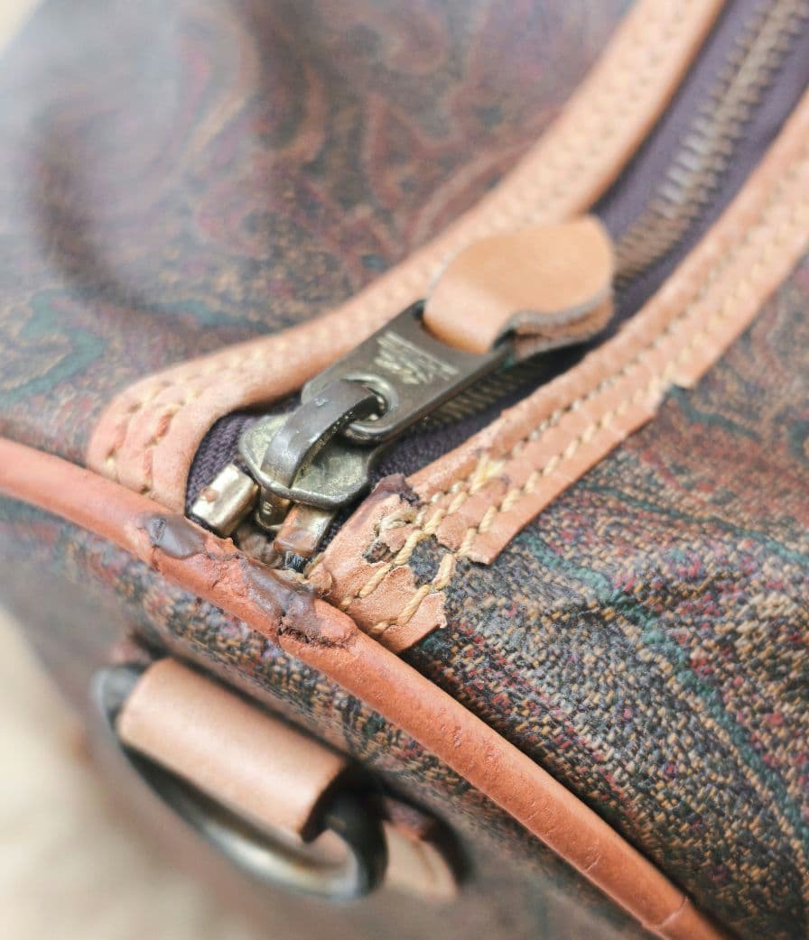 【高級◎ 大容量】エトロ ボストンバッグ ペイズリー イタリア製 肩掛け 正規品