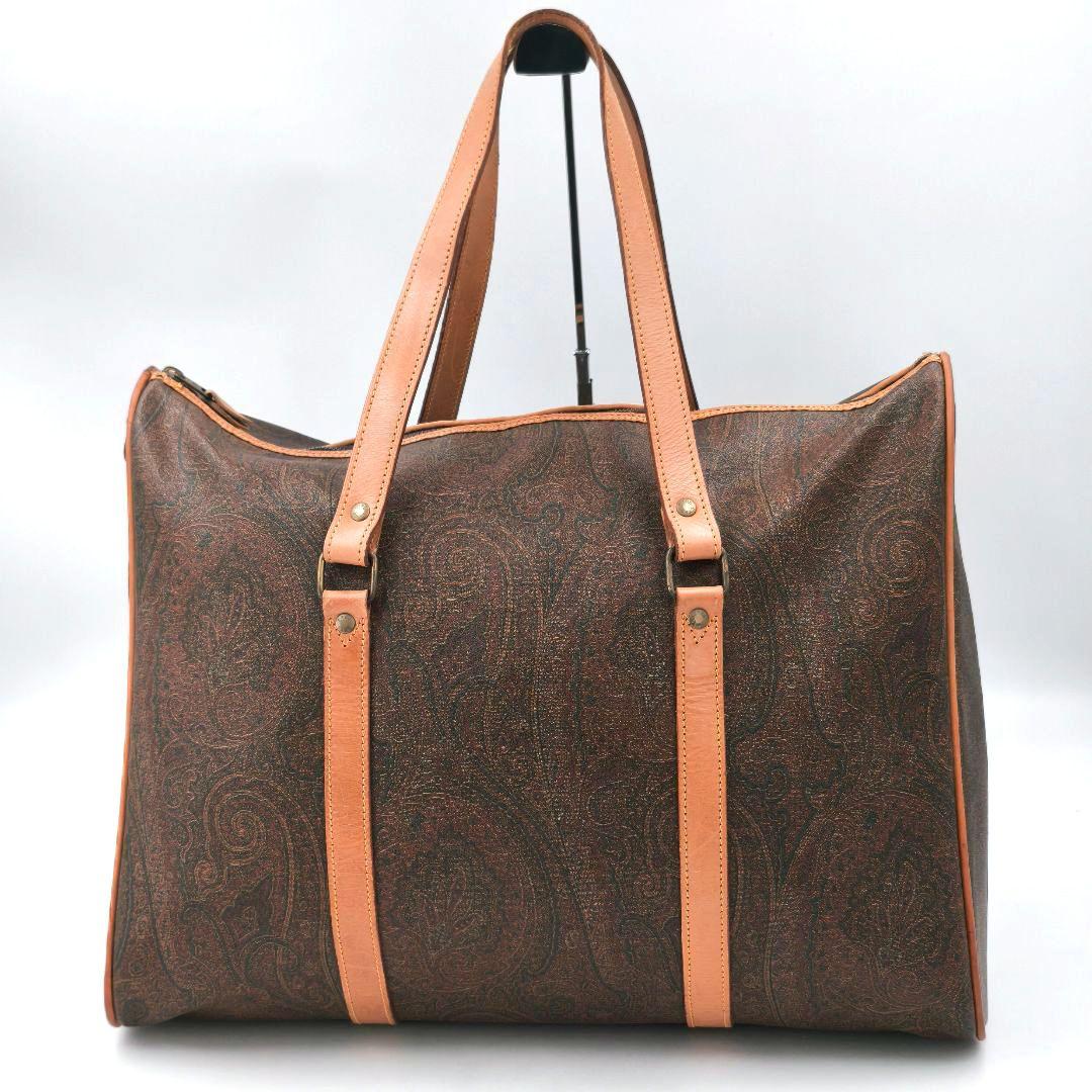 【高級◎ 大容量】エトロ ボストンバッグ ペイズリー イタリア製 肩掛け 正規品