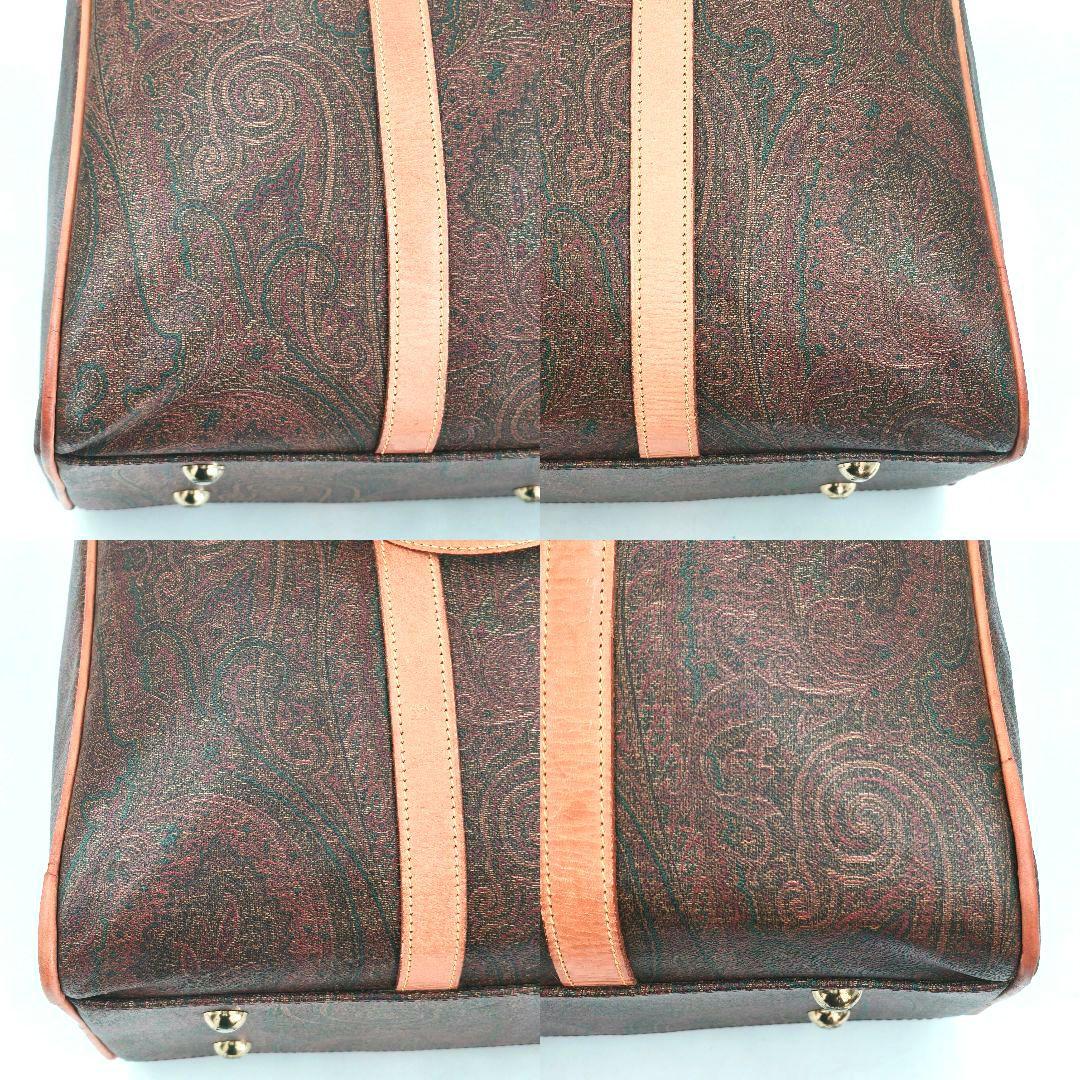 【高級◎ 大容量】エトロ ボストンバッグ ペイズリー イタリア製 肩掛け 正規品