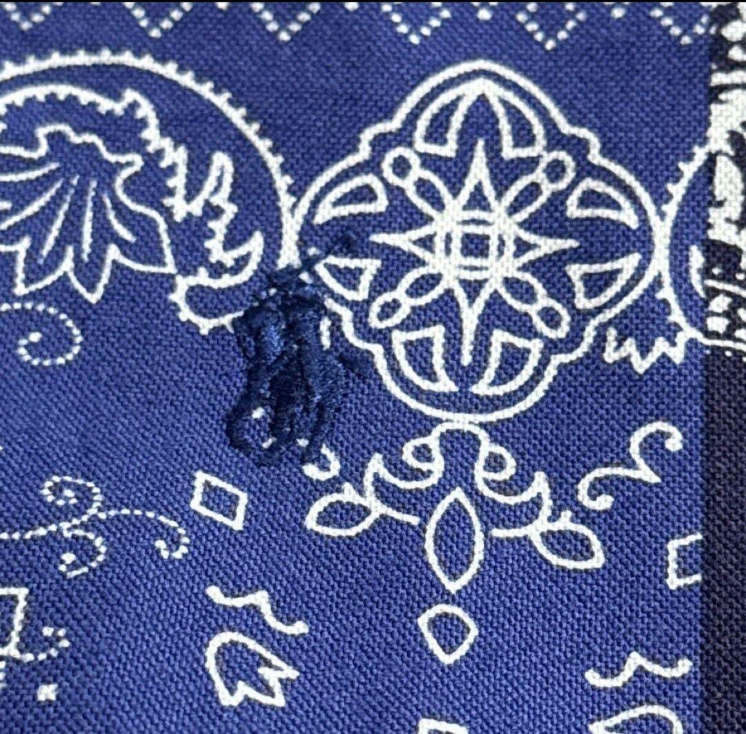 b*1様 ラルフローレン ペイズリー柄 長袖シャツ XL 青い ブルー ゆるダボ