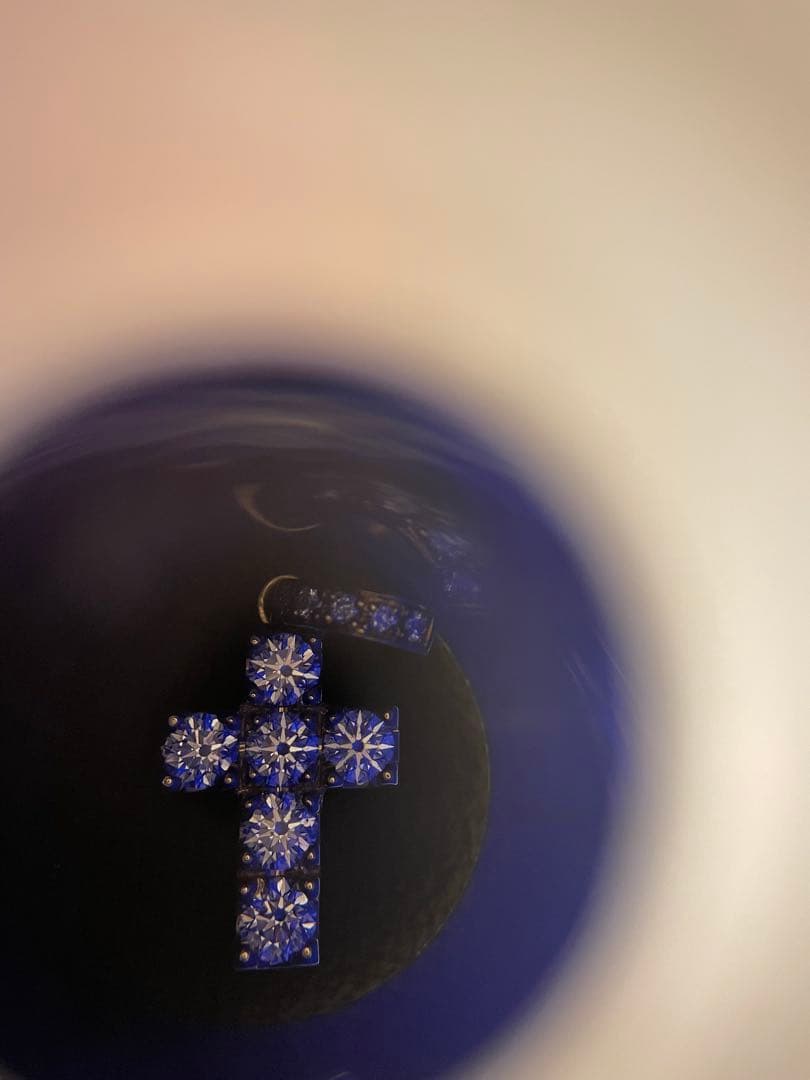 アイボリータワー 6石 クロス vago k18 18k トップ ダイヤモンド