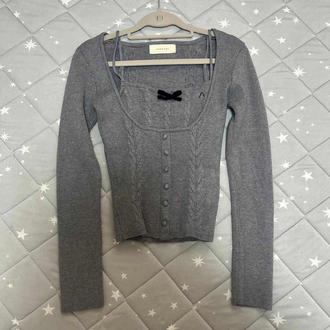 トップス andmary Sharon ribbon tops