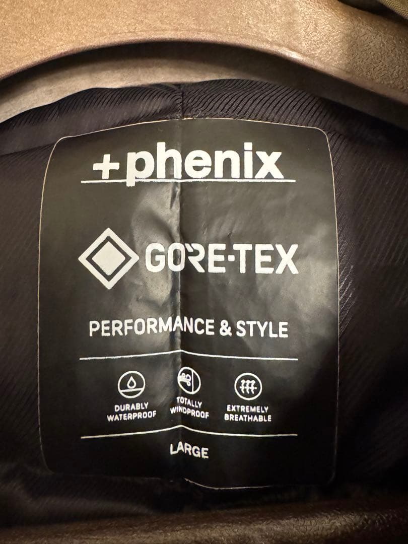 【美品】SHIPS +phenix GORE-TEX ダウンコート L カーキ