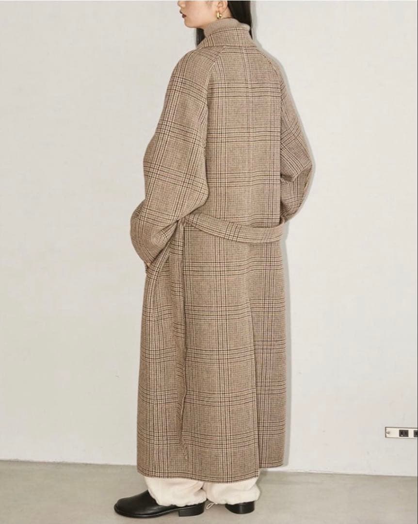 TODAYFUL ステンカラーチェックコート 38