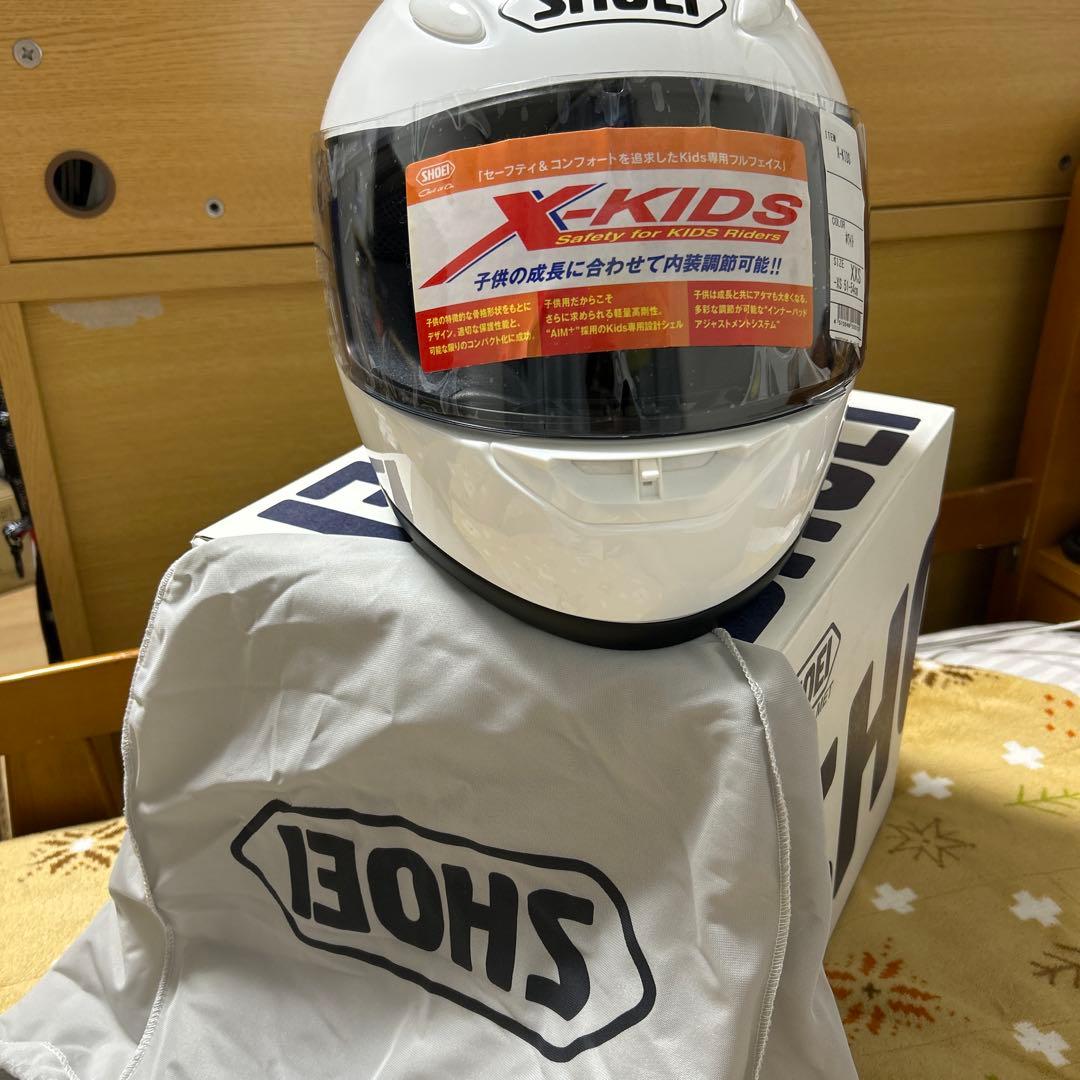 SHOEI　フルフェイス　バイクヘルメット X-KIDS ホワイト XXS