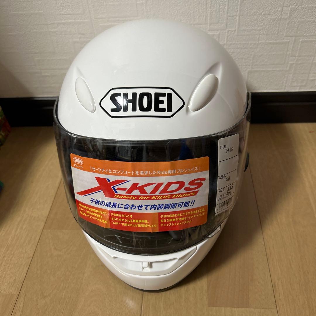 SHOEI　フルフェイス　バイクヘルメット X-KIDS ホワイト XXS