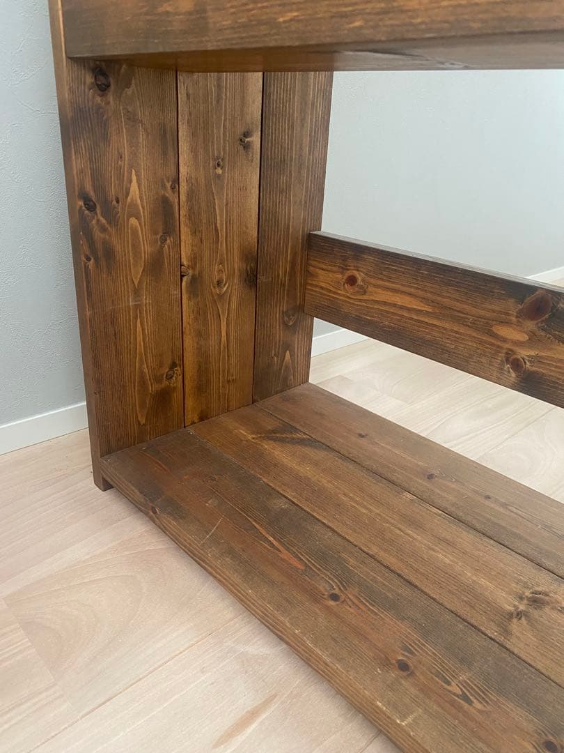 【送料込】無垢材の絵本棚　ハンドメイド作家作品