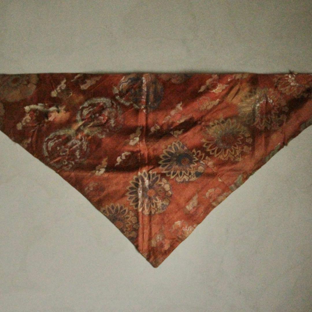 古裂 西陣織 三角 打敷 龍丸文 古布 古裂資料