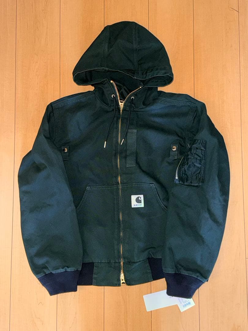 ジャケット・アウター sacai x Carhartt Washed Duck Hood Green