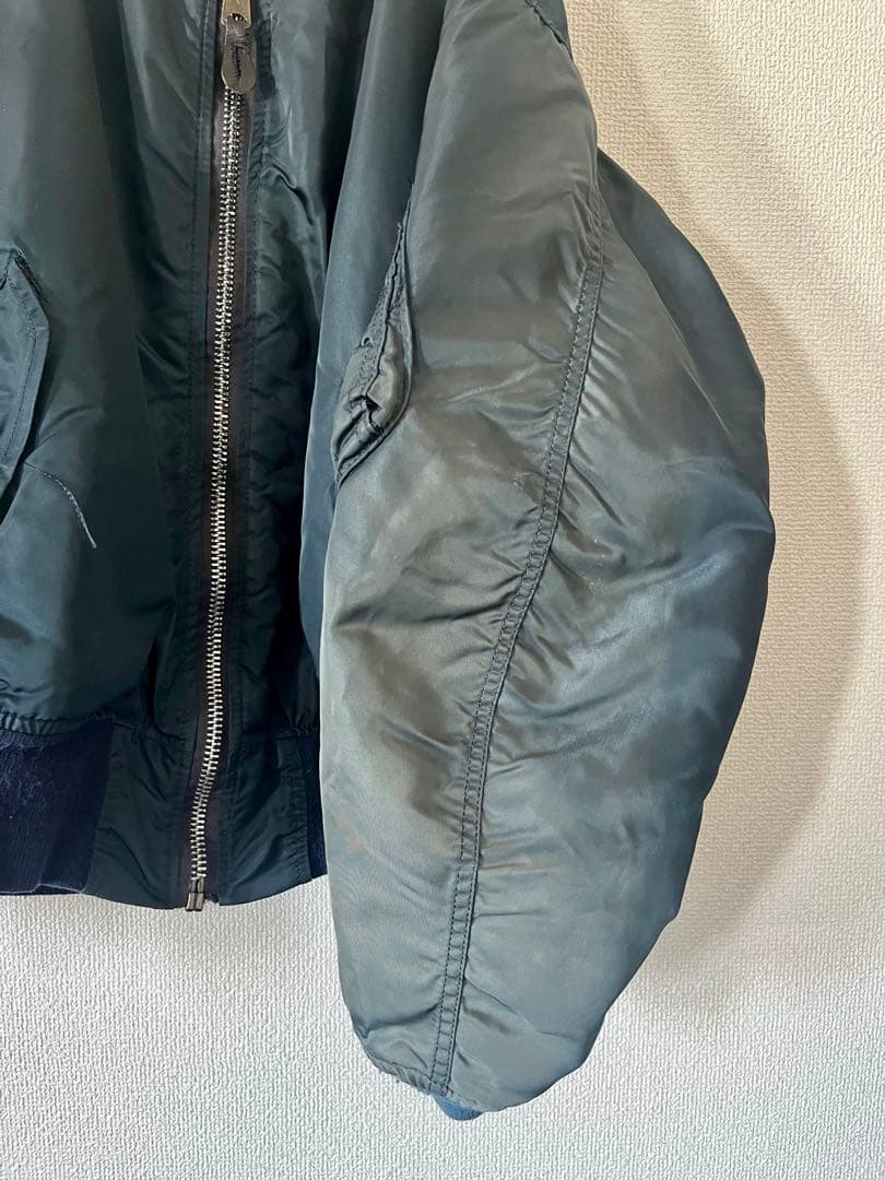 MA-1 ネイビージャケット　アルファ社　希少な80〜90年代モデル