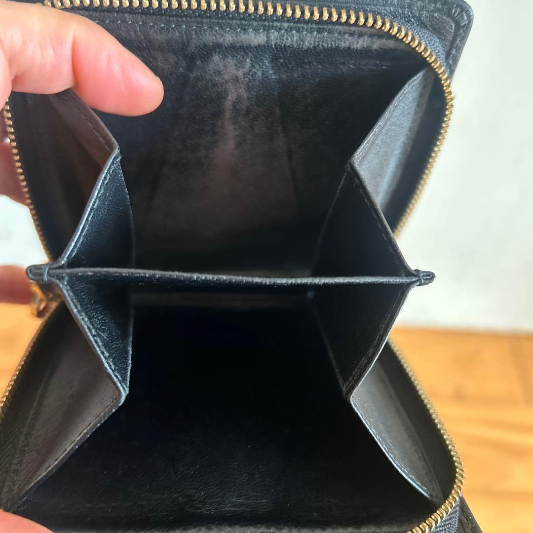 LOEWE アナグラム黒二つ折り財布黒