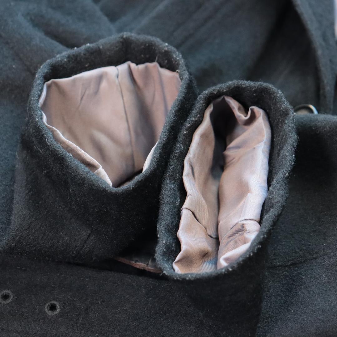 ✨BURBERRYバーバリー✨カシミヤ混　ベルト　ロングコート　黒　ノバチェック