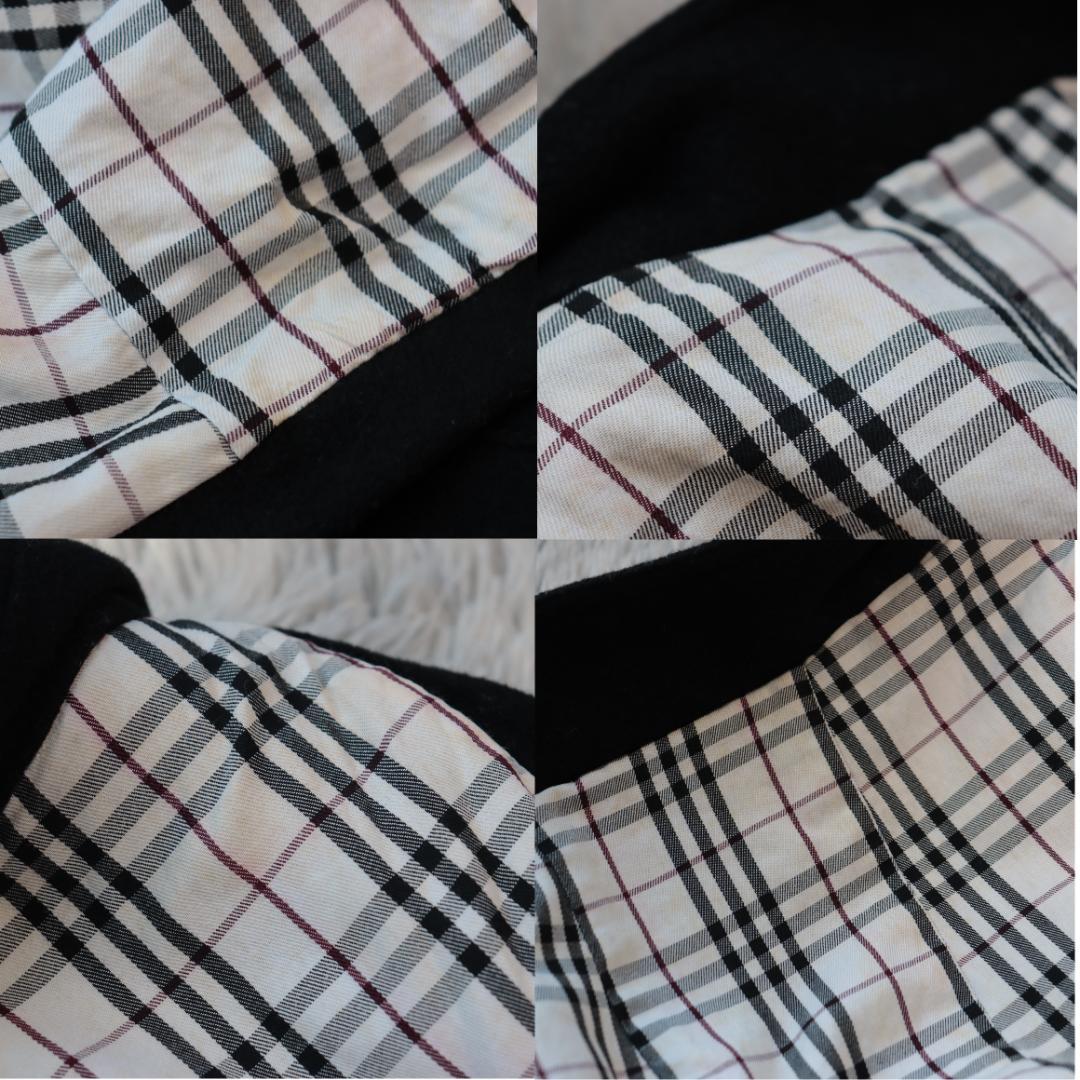 ✨BURBERRYバーバリー✨カシミヤ混　ベルト　ロングコート　黒　ノバチェック