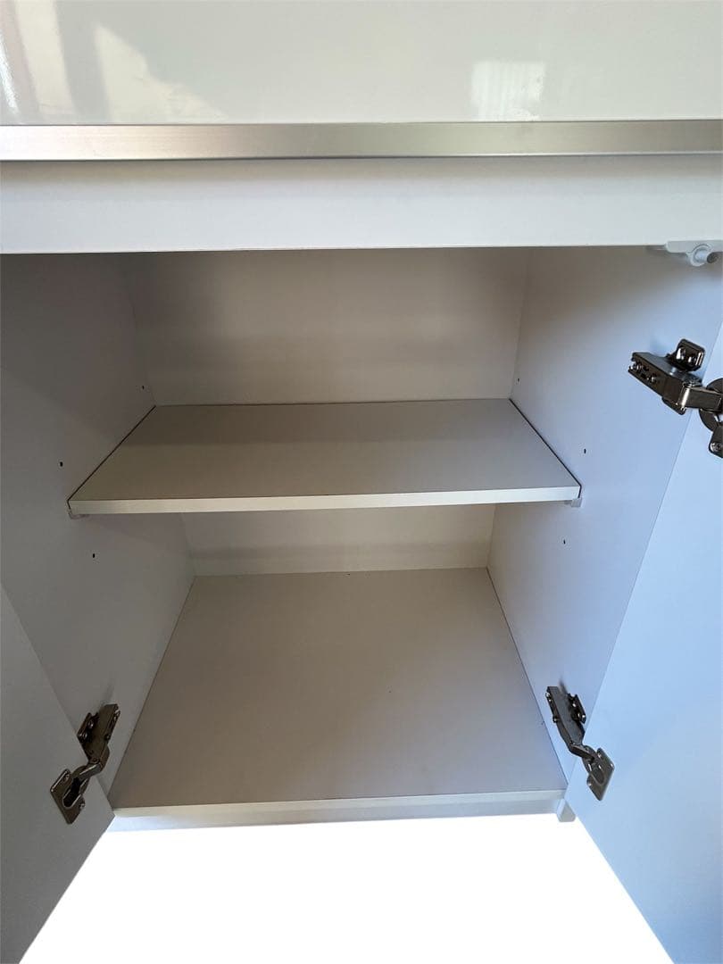 土井インテリヤ工業 レンジボード 収納家具 キッチン家具 ホワイト キッチン収納