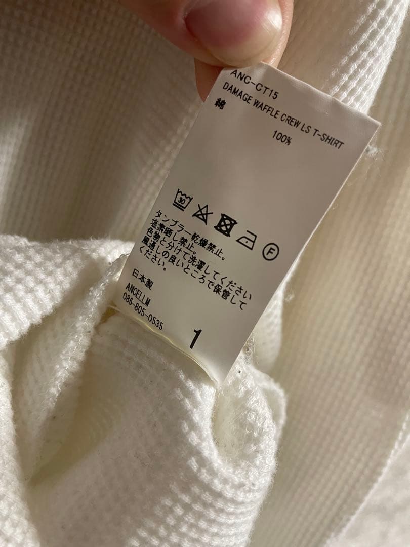 ANCELLM アンセルム　DAMAGE WAFFLE