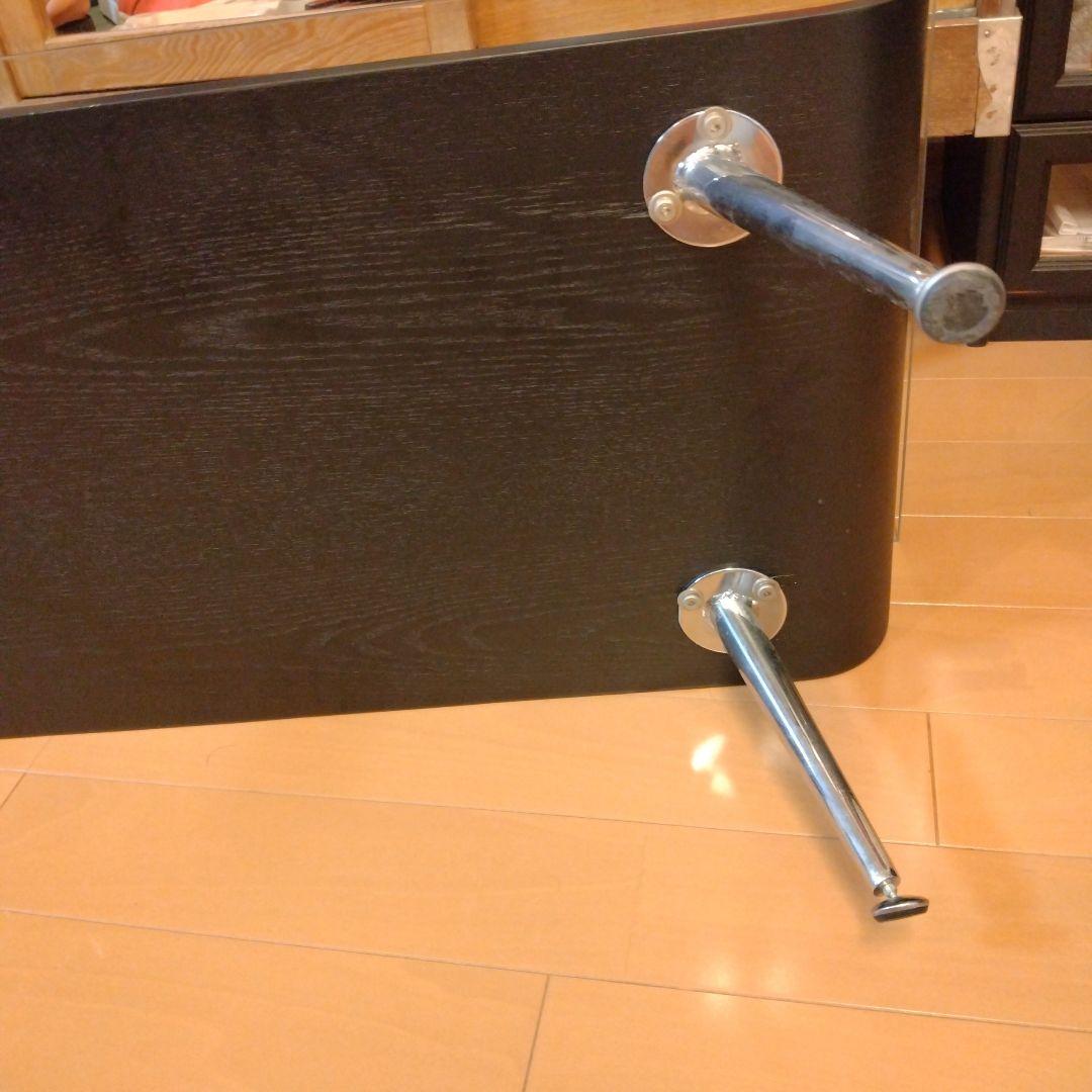 ミッドセンチュリー スペースエイジ プライウッド センターテーブル ガラス