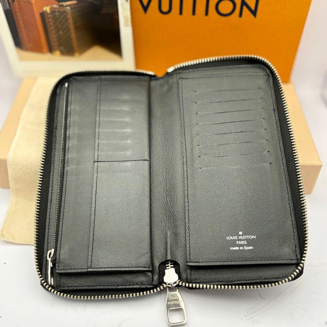 ルイヴィトン　タイガ　ジッピーウォレット　ヴェルティカル　長財布　M32837