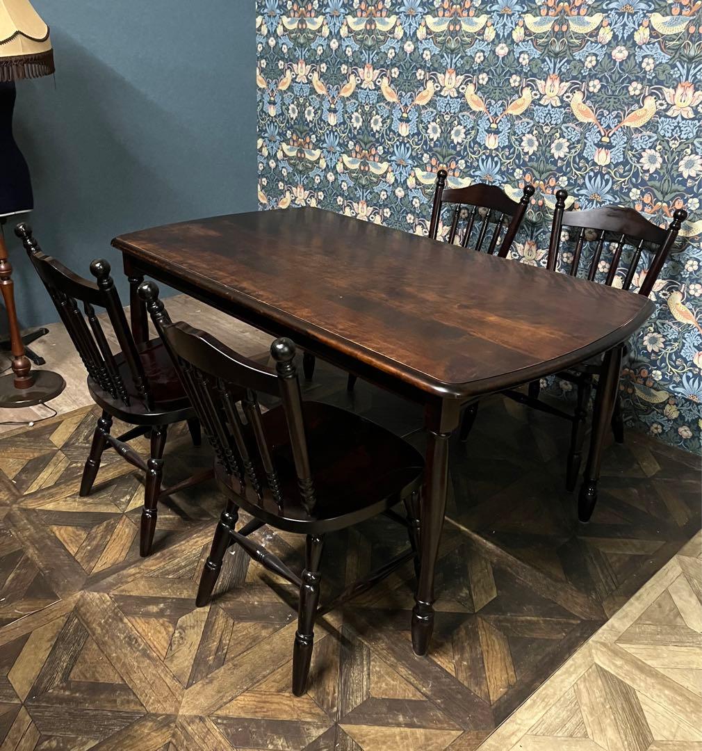 Happy＊北海道民芸家具 ダイニングテーブル 椅子 インテリア