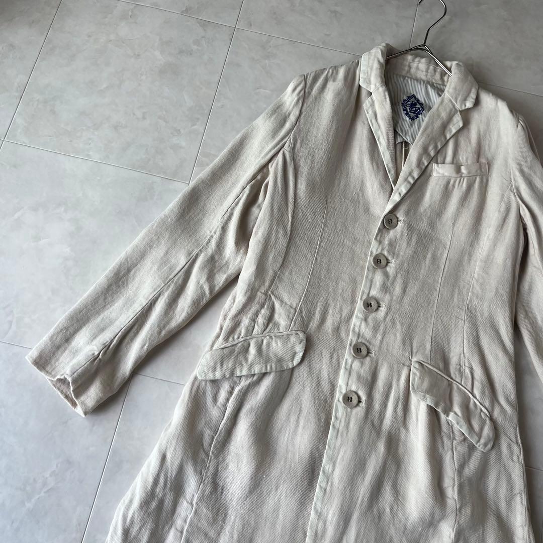 pas de calais リネンジャケットコート ベージュ 38