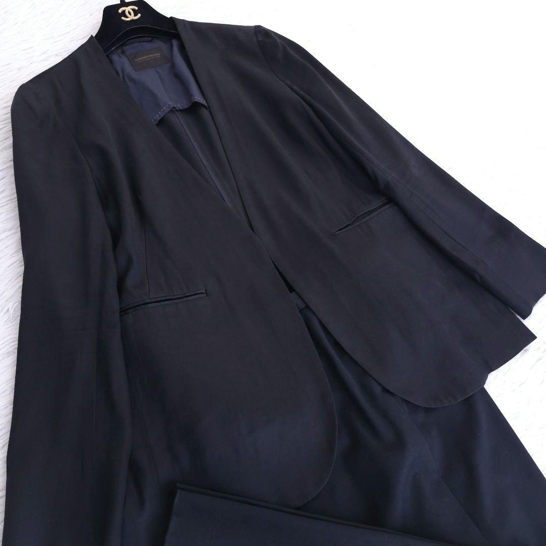 トゥモローランド×セオリーリュクス パンツスーツ セットアップ ノーカラー