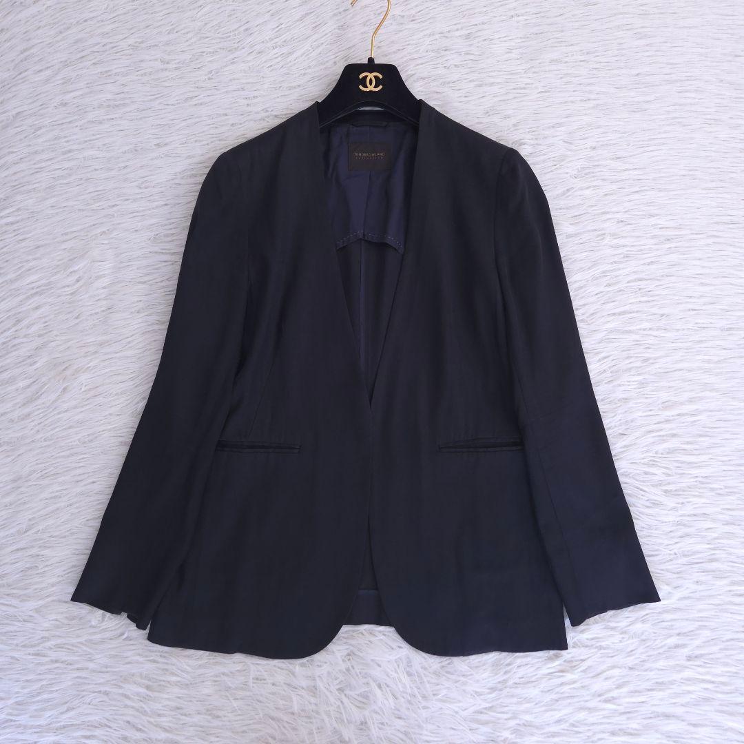 トゥモローランド×セオリーリュクス パンツスーツ セットアップ ノーカラー