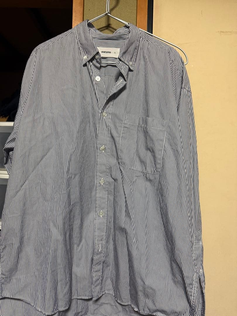 トップス everyone stripe button down sh