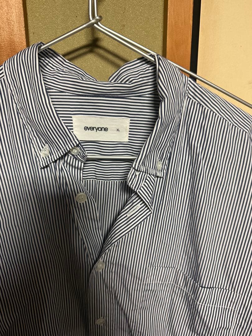 トップス everyone stripe button down sh