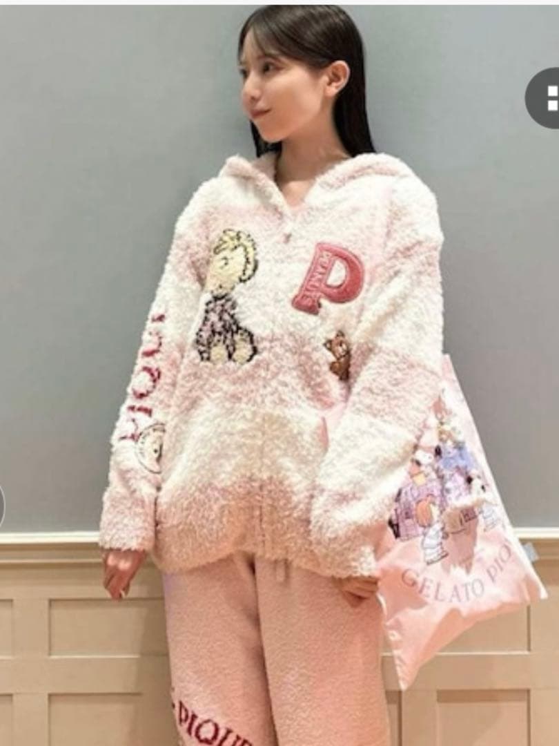 【お買い得】ジェラートピケ・未使用ジャガードパーカー（ユニセックス）