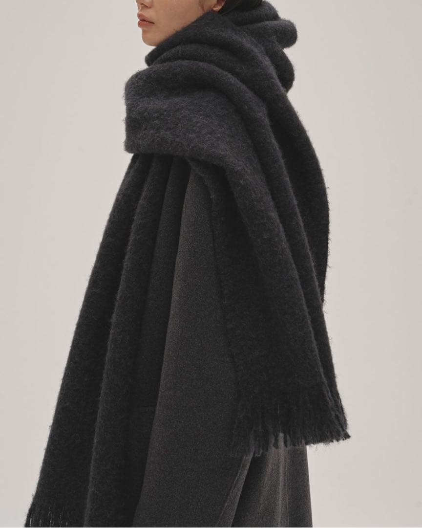 TODAYFUL Brushed Volume Stole チャコールグレー