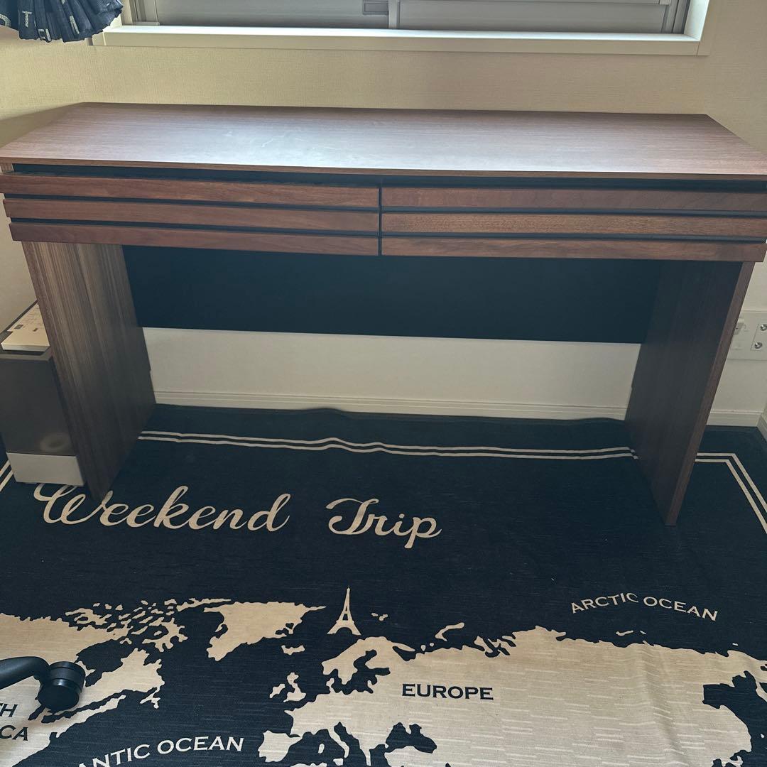 dinos 引き出し付きデスク 薄型ホームオフィス デスク 幅120.5cm