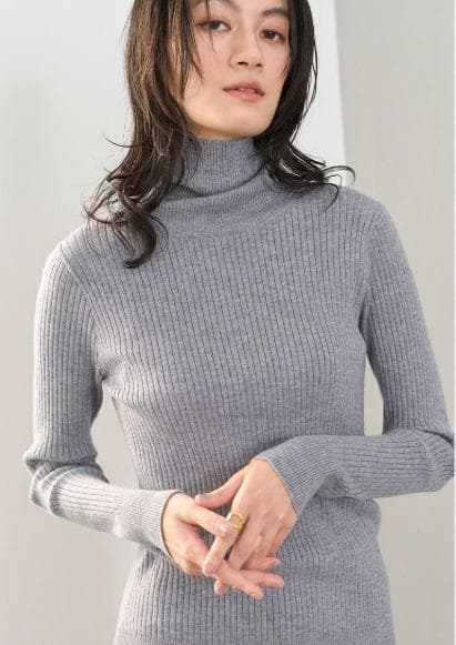 ✨極美品✨L’Appartement 定番リブニット グレー 美シルエット