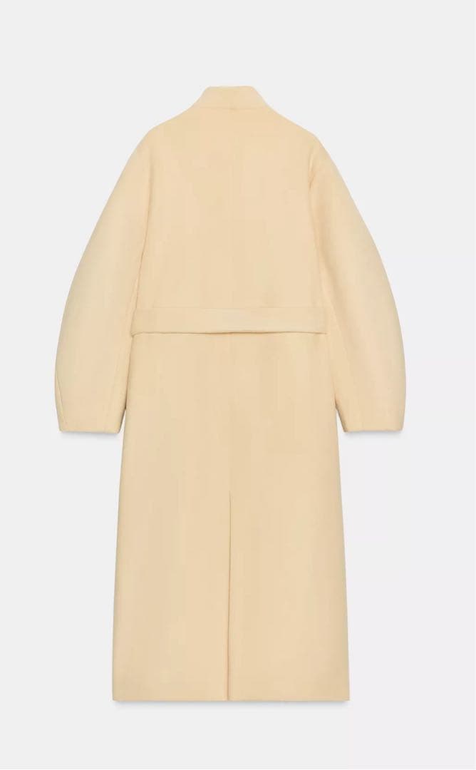 新品　ZARAオーバーサイズウール混紡コート