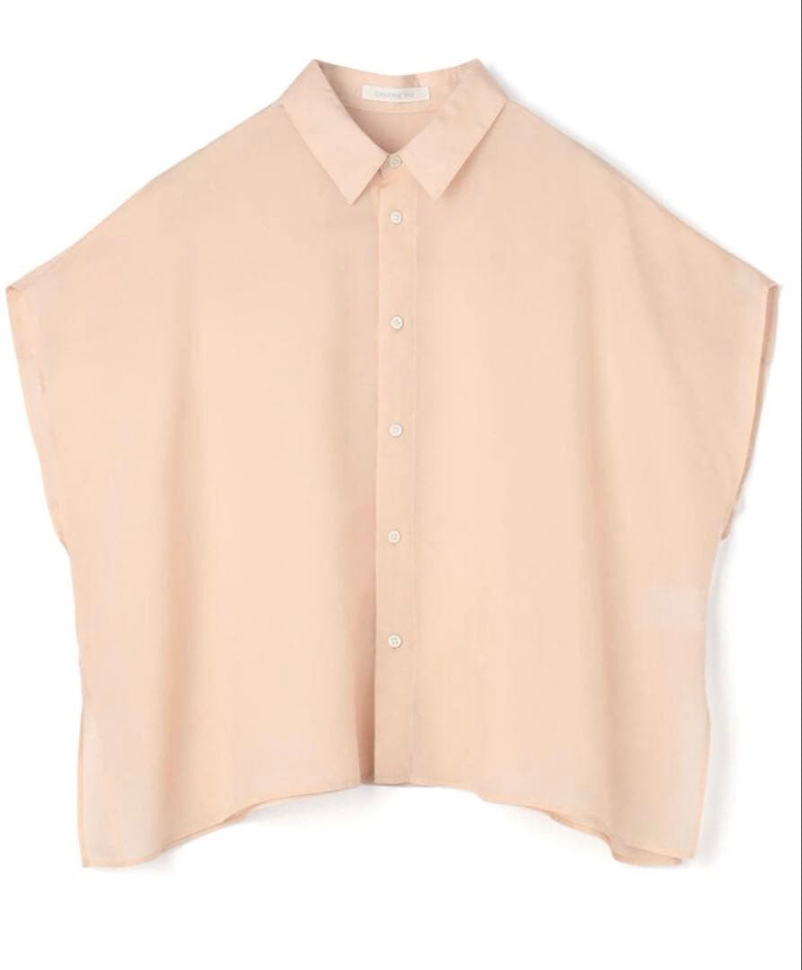 ギャルリーヴィー　GALERIE VIE セルロースシルクブロードボックスシャツ