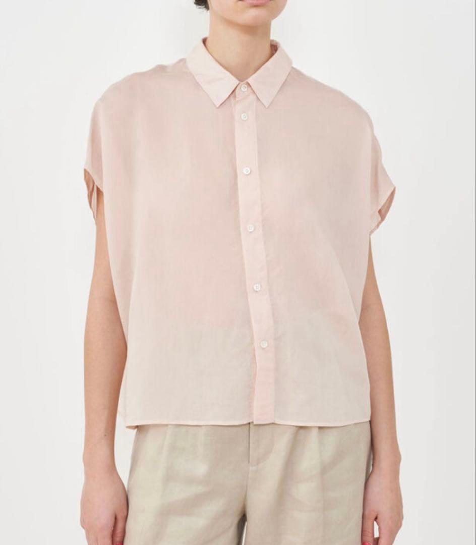 ギャルリーヴィー　GALERIE VIE セルロースシルクブロードボックスシャツ