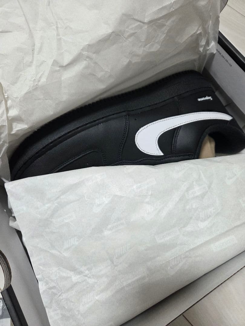 靴 Supreme Nike Air Force 1 Low Black 28cm